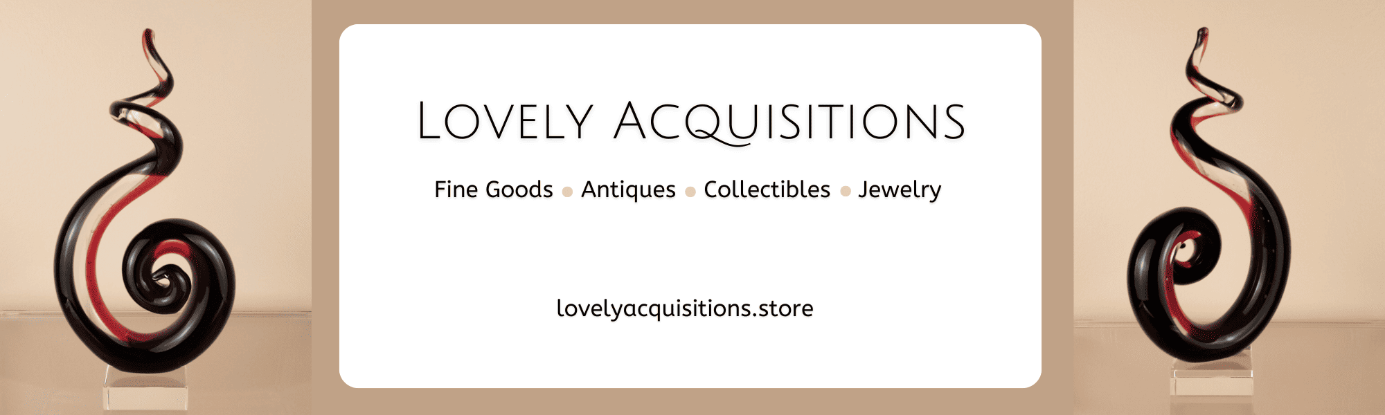 Lovely Acquisitions website banner